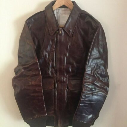 Mens Hydra Visvim Elmendorf Vintage Leather Jacket
