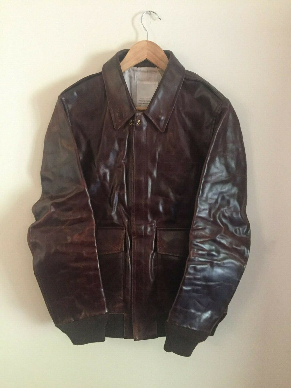 Mens Hydra Visvim Elmendorf Vintage Leather Jacket - A2 Jackets
