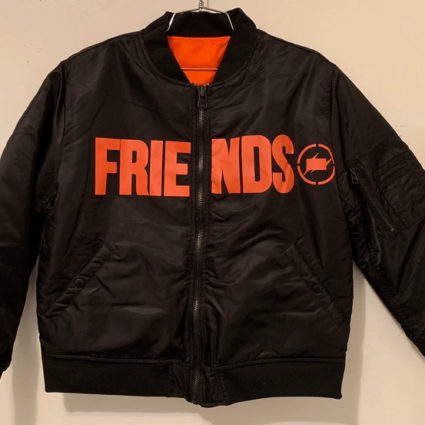 Mens Vlone X Fragment Design Friends Bomber Jacket