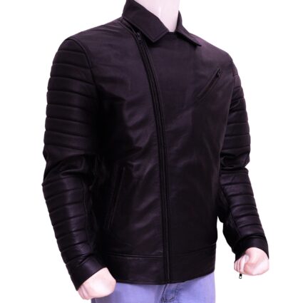 WWE Fergal Davitt Black Leather Jacket