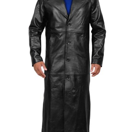 Mark William Calaway Trench Black Coat
