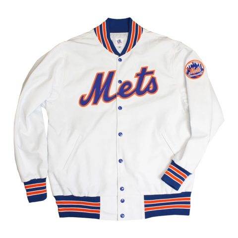 White Bomber New York Mets 'Roosevelt' Jacket