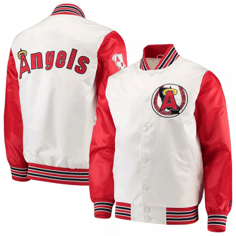 Angels The Legend Starter White Los Angeles Jacket