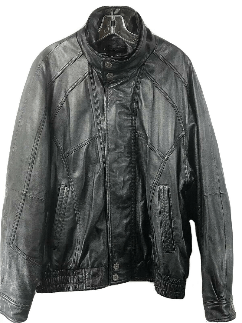 Black Rivet Leather Jacket Wilson's Leather - A2 Jackets