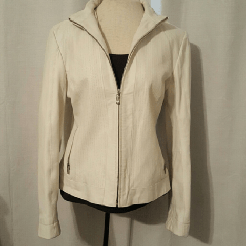 Wilson White Womens Fashion Leather Jacket