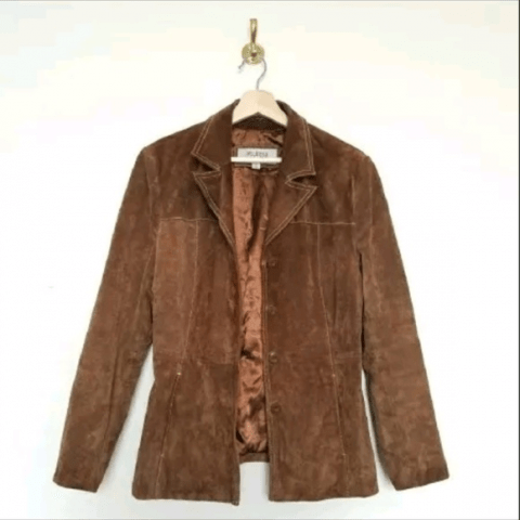 Wilsons Brown Suede Leather Jacket