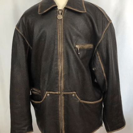 Mens Winlit 1969 Brown Leather Jacket