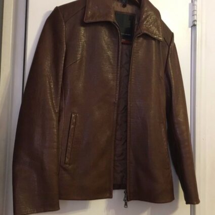 R&O Brand Snake&lizard Pattern Leather Jacket