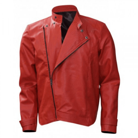 Mens Wrestler Red Shinsuke Nakamura Leather Jacket