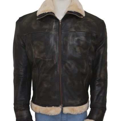 XXX Xander Cage Vin Diesel Distressed Fur Leather Jacket