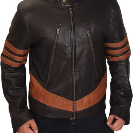 Xo X-men Wolverine Logans Leather Jacket