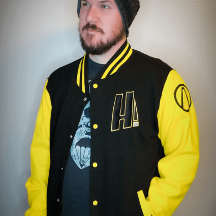 Mens Borderlands 2 Hyperion Inspired Letterman Jacket