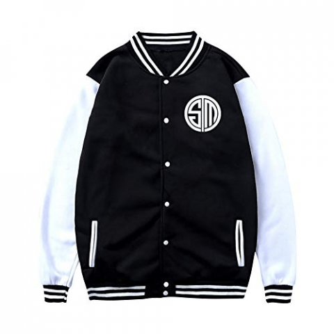 Yibdsd Team Solomid Letterman TSM Logo Varsity Jacket