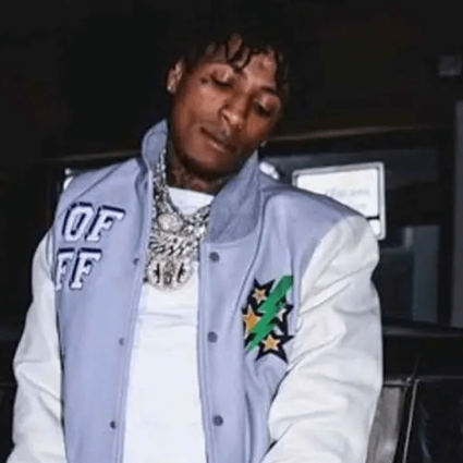 Mens Young Boy White Teeth Letterman Jacket