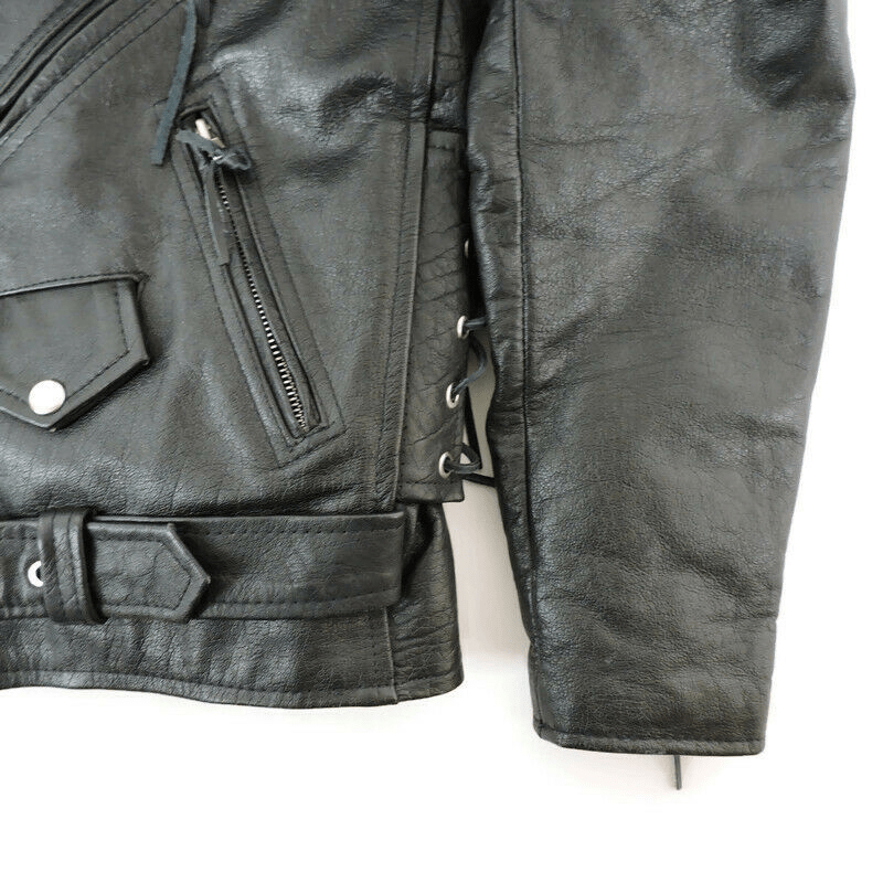 Mens Zegna Sport Biker Leather Jacket - A2 Jackets