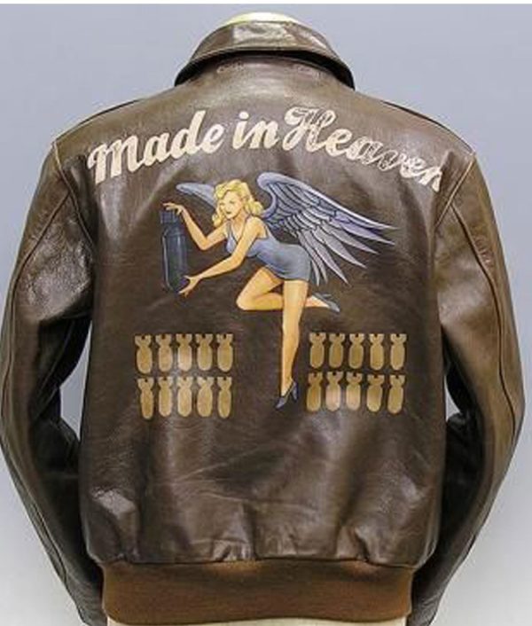 A2 Made In Heaven Nose Art Leather Jacket