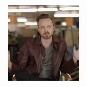 Aaron Paul Maroon Jacket Coat