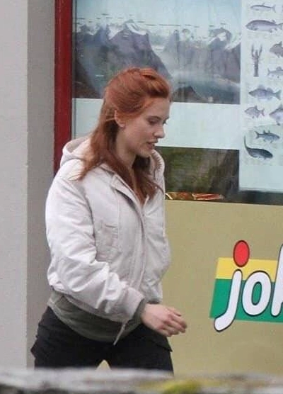 Black Widow Scarlett Johansson Hooded White Jacket