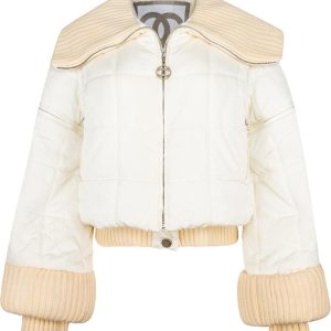 Chanel Fall 2000 Runway Convertible Logo Puffer Jacket