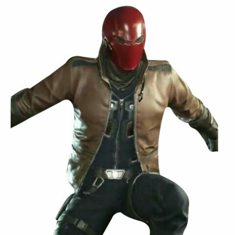 Injustice 2 Batman Red Hood Costume Leather Jacket