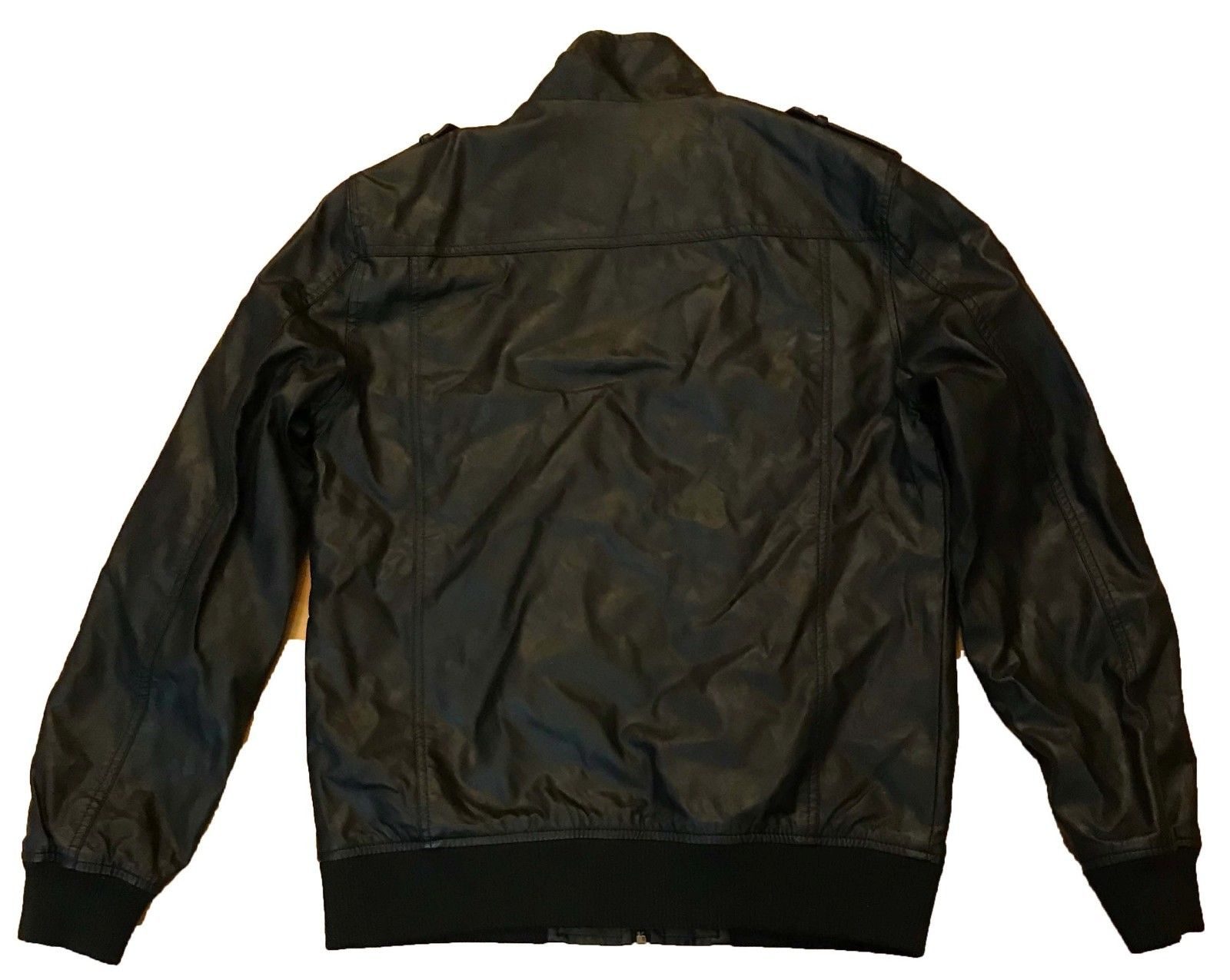 Men's Foreign Exchange Black Leather Jacket- A2 Jackets