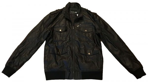 Men's Foreign Exchange Black Leather Jacket