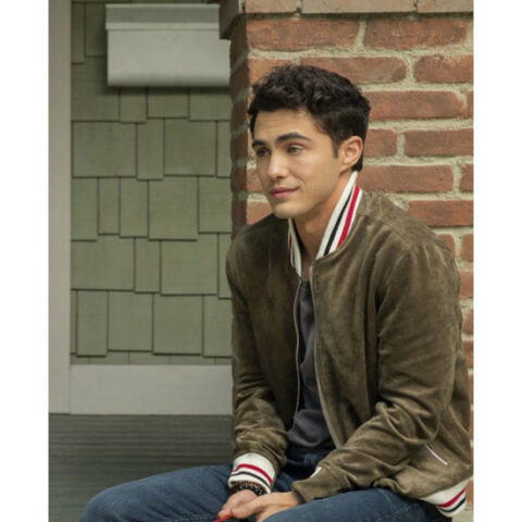 NEVER HAVE I EVER DARREN BARNET SUEDE JACKET