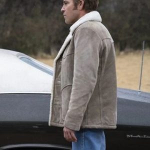 Roland West True Detective Shearling Jacket