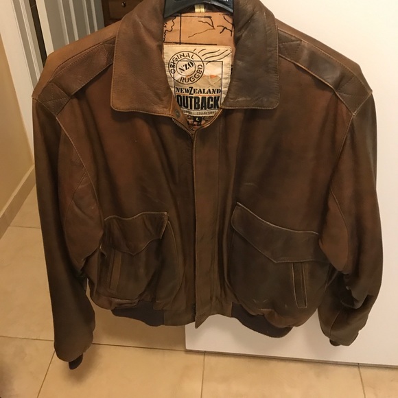 Newzealand Outback Brown Leather Jacket