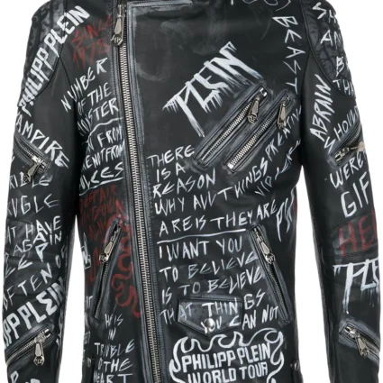 Philipp Plein Rockstar biker jacket