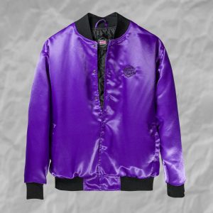 Purple Disco Machine Bomber Jacket