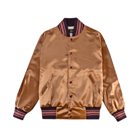 Brown Satin Needles Award Jacket