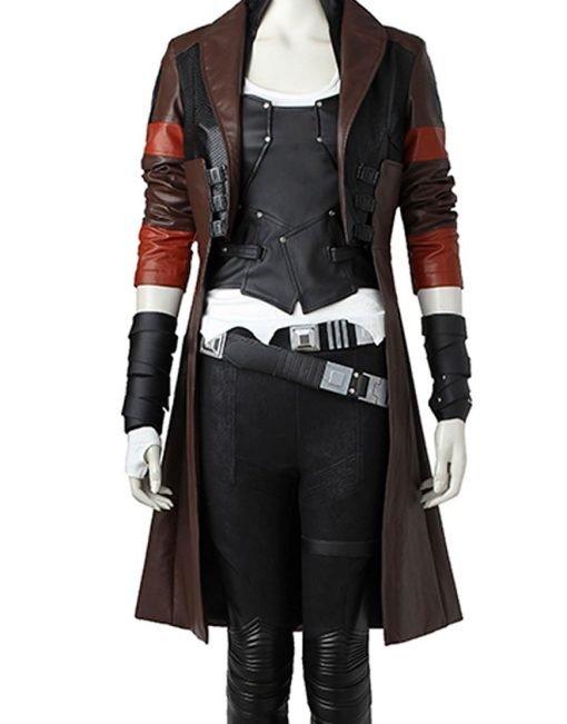 Zoe Saldana Guardians of the Galaxy 2 Gamora Coat