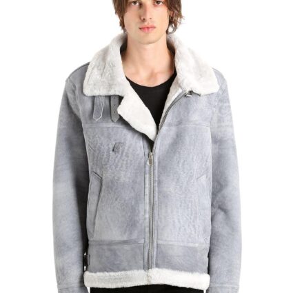 HELIOT EMIL Shearling Men's Aviator Jacket