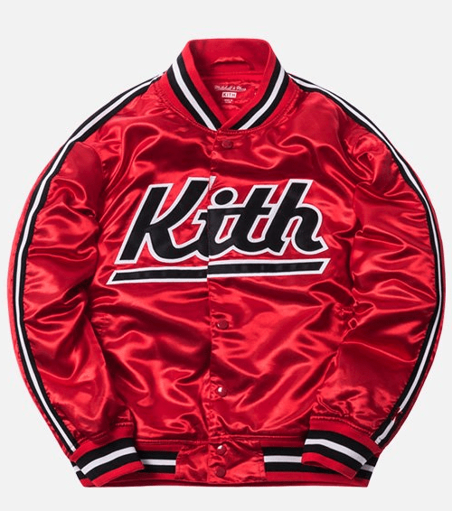 Kith x Mitchell & Ness Satin Warm-Up Jacket