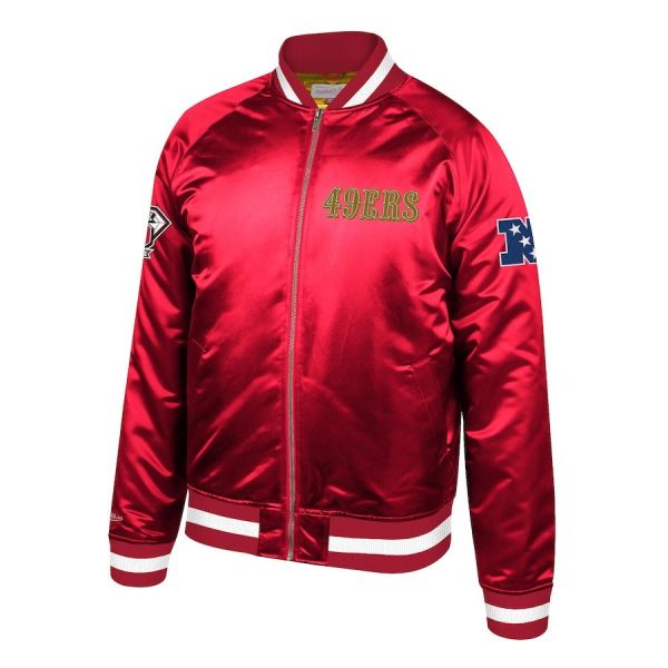 Mitchell & Ness Scarlet San Francisco 49ers 75th Anniversary Jacket