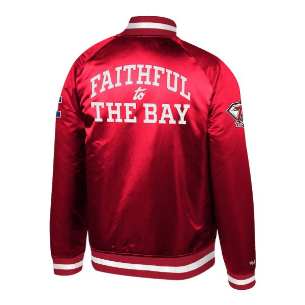 Mitchell & Ness Scarlet San Francisco 49ers 75th Anniversary Jacket