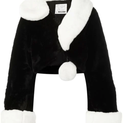 Moschino Question Mark Faux-fur Jacket