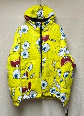 Nickelodeon Spongebob Yellow Puffer Jacket