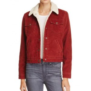 Natalia Dyer Stranger Things Nancy Wheeler Red Shaerling Jacket