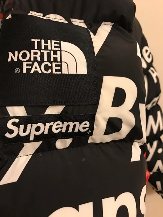 Supreme X North Face By Any Means Necessary Nuptse Puffer Jacket