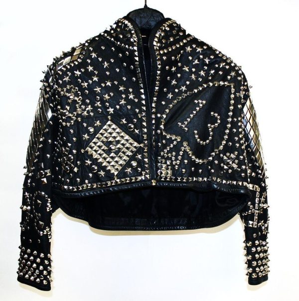 Kelly Lebrock's Studs Leather Jacket From The Movie "Weird Science