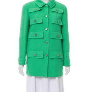 emily in paris green chanel jacket coat