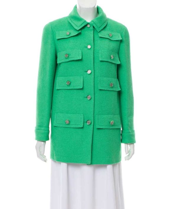 emily in paris green chanel jacket coat