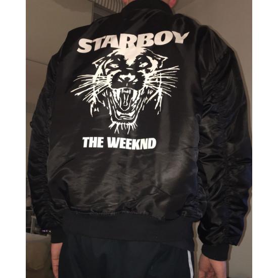 Xo The Weeknd Starboy Panther Black Jacket