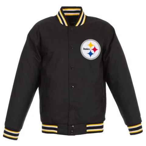 Pittsburgh Steelers Poly Twill Varsity Jacket