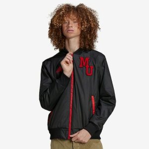 Adidas Manchester United Black Bomber Jacket