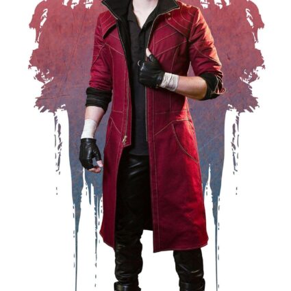 Whether you're a seasoned professional or an amateur slayer, the Son of Sparda coat is an ideal choice for vanquishing nightmares in style. As a nod to the mobility required in the business of demon hunting, zipper cuffs and a sophisticated body design allow for a wide range of movement in the lower body, arms, and wrists. Channel Dante's confidence in this tough, lasting coat that performs as good as it looks. Durable denim fabric and a breathable lining are finished off with reinforced top-stitching to create the signature circular shoulder pauldrons you recognize from Devil May Cry 5. Get yours today, and dare demons to challenge you... if they can keep up.