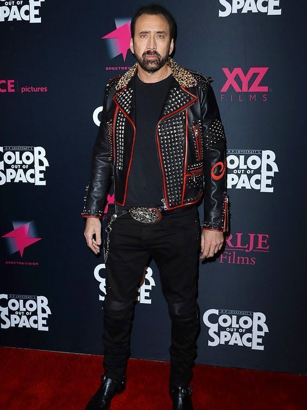Nicolas Cage Color Out Of Space Leather Jacket