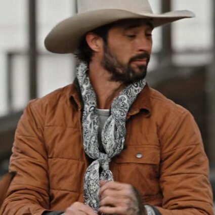 Walker Tv Series Yellowstone S04 Ryan Bingham Puffer Jacket